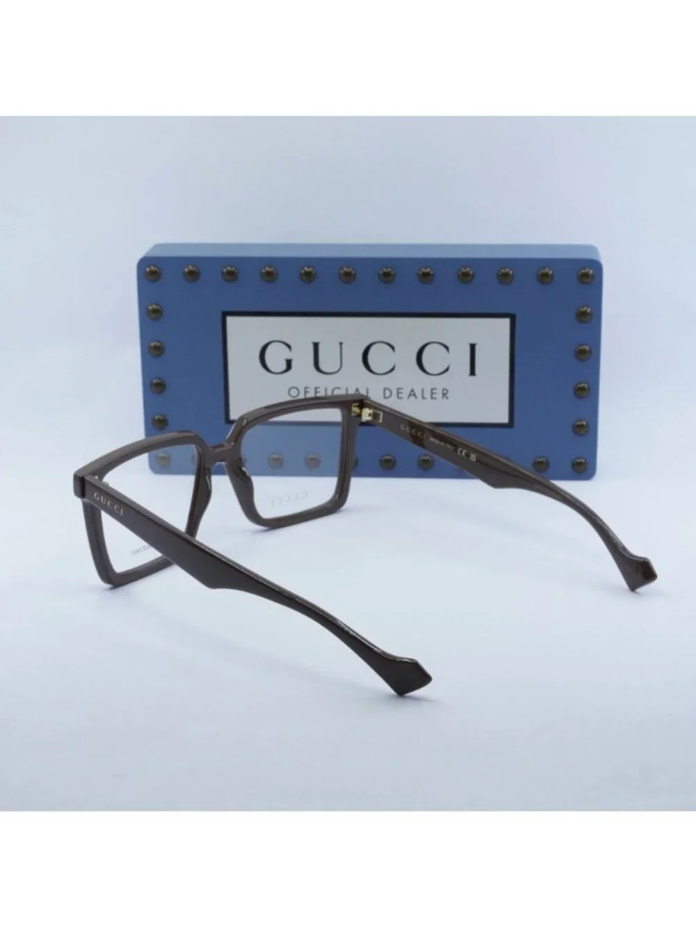 Gucci GG1540O 007 Square Eyeglasses 55mm -  Brown